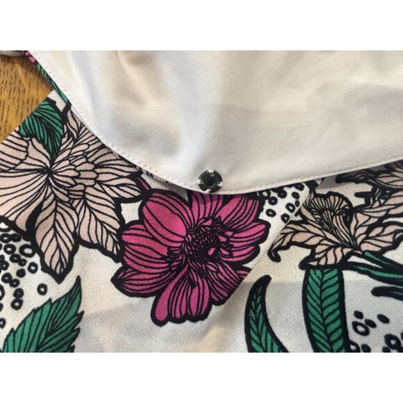 Y2K Candies Floral Babydoll Romper Size L Skort Beach Travel Boho Tank Faux Wrap - Picture 6 of 9